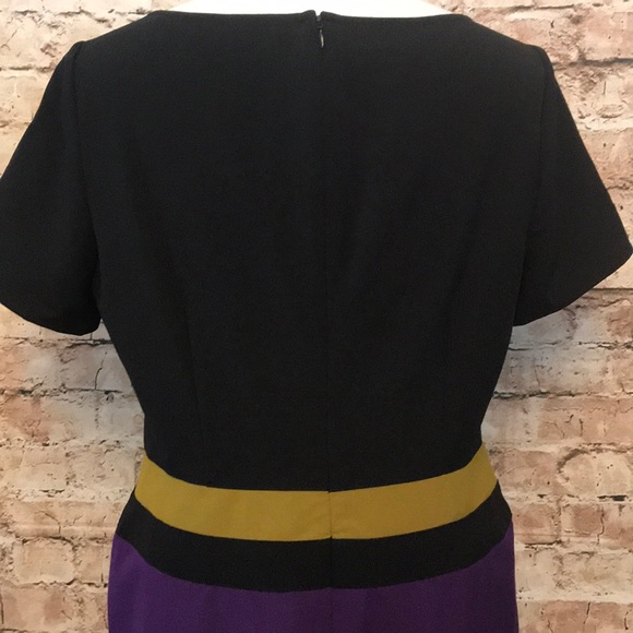 Jones Wear Day to Dinner black combo dress. - Picture 5 of 8